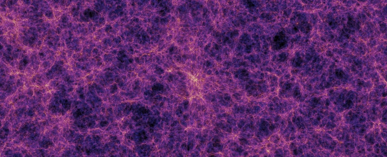 Image of purple strands forming a web-like pattern around dark voids