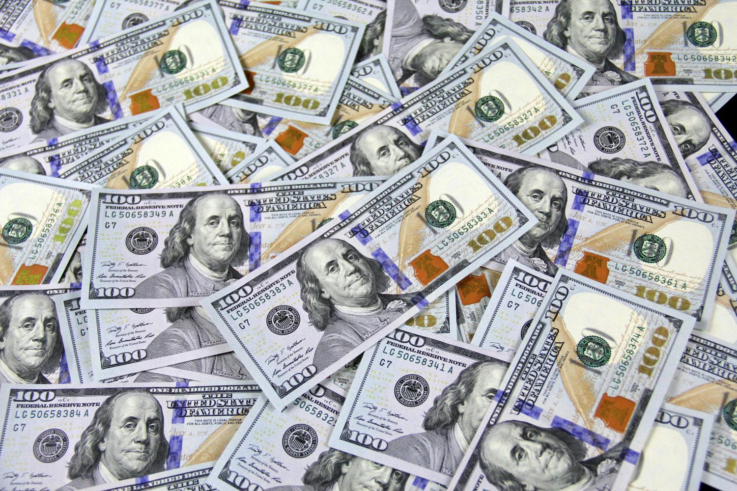 Hundred dollar bills.
