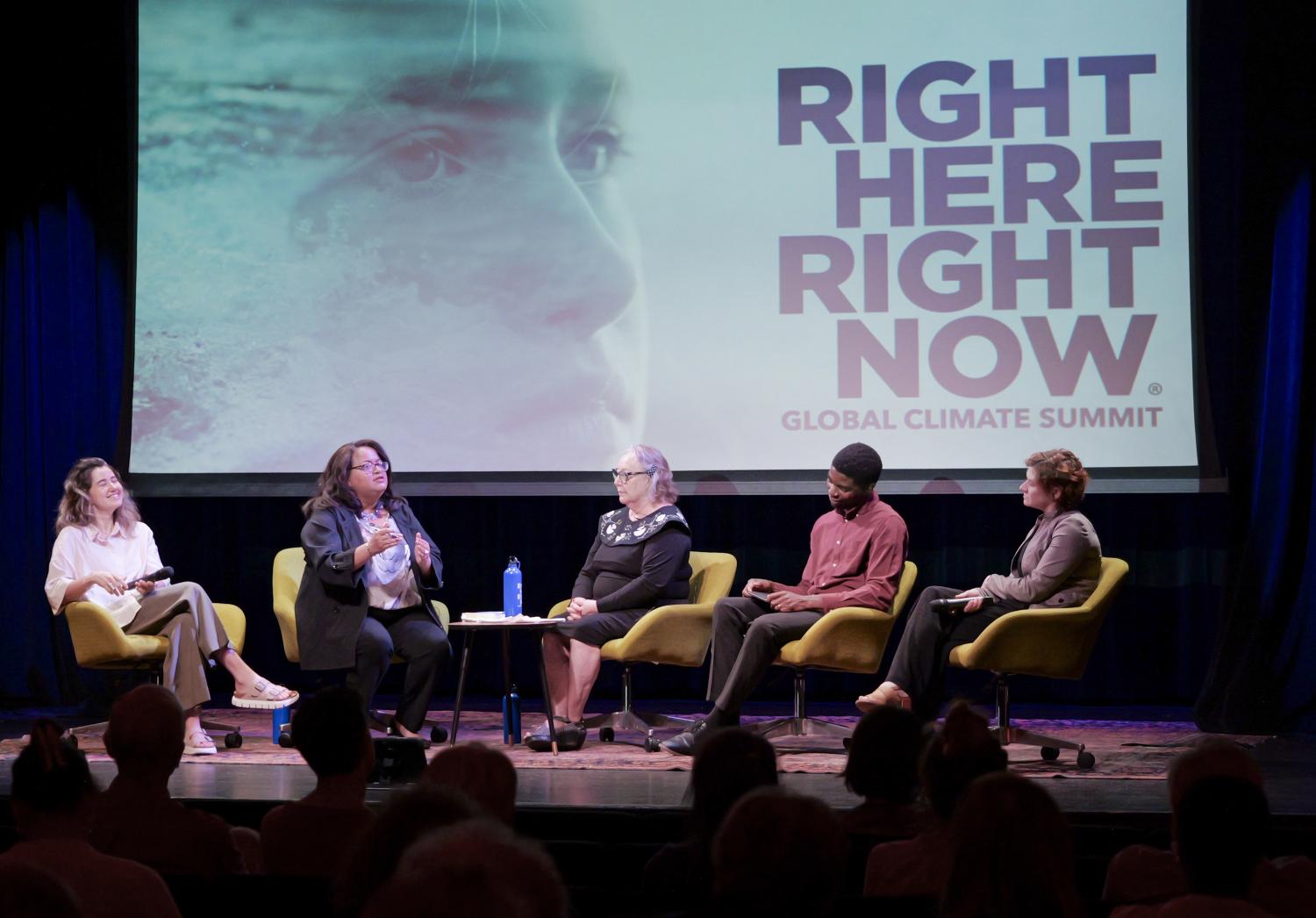 Climate panel at the 2025 Right Here, Right Now plenary session in Boulder