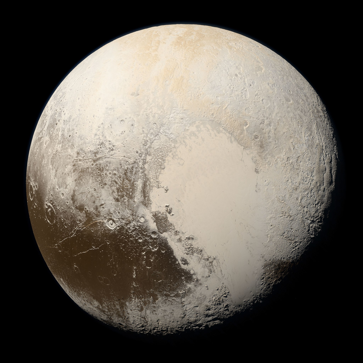 Image of Pluto seen from space