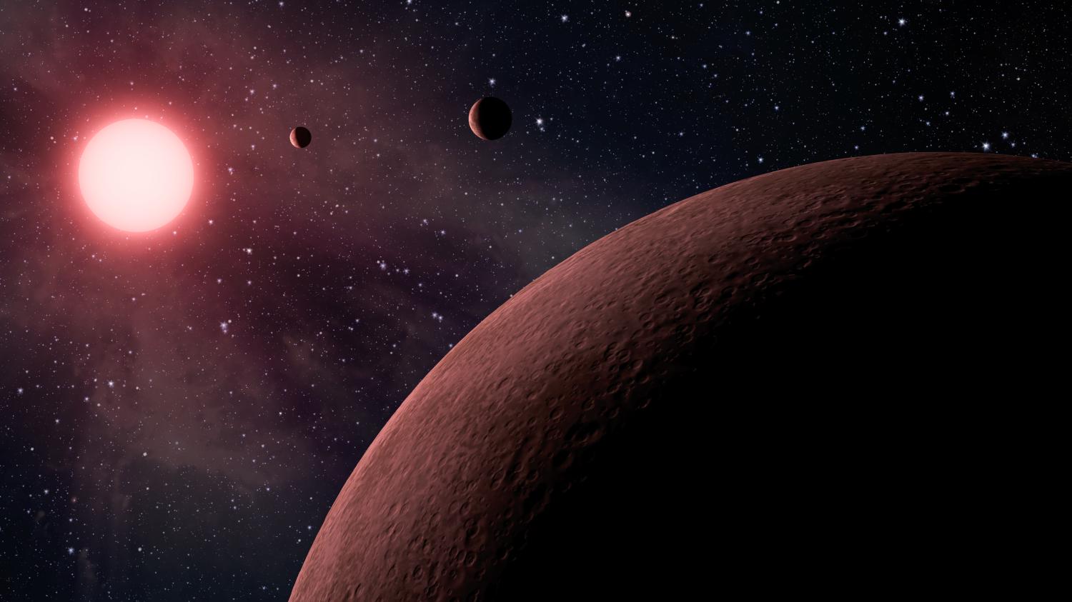 artist's concept of exoplanets