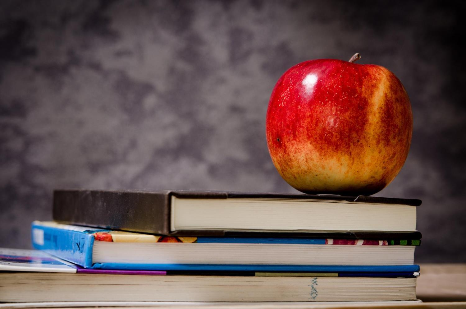 Apple on books.