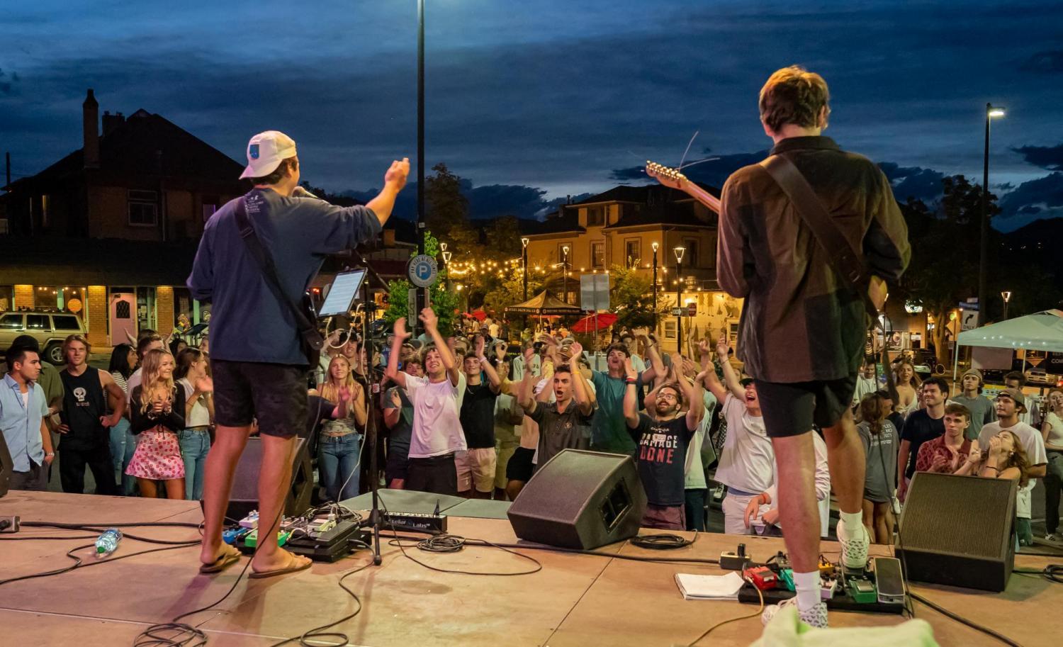 Band playing during BuffStreet on The Hill