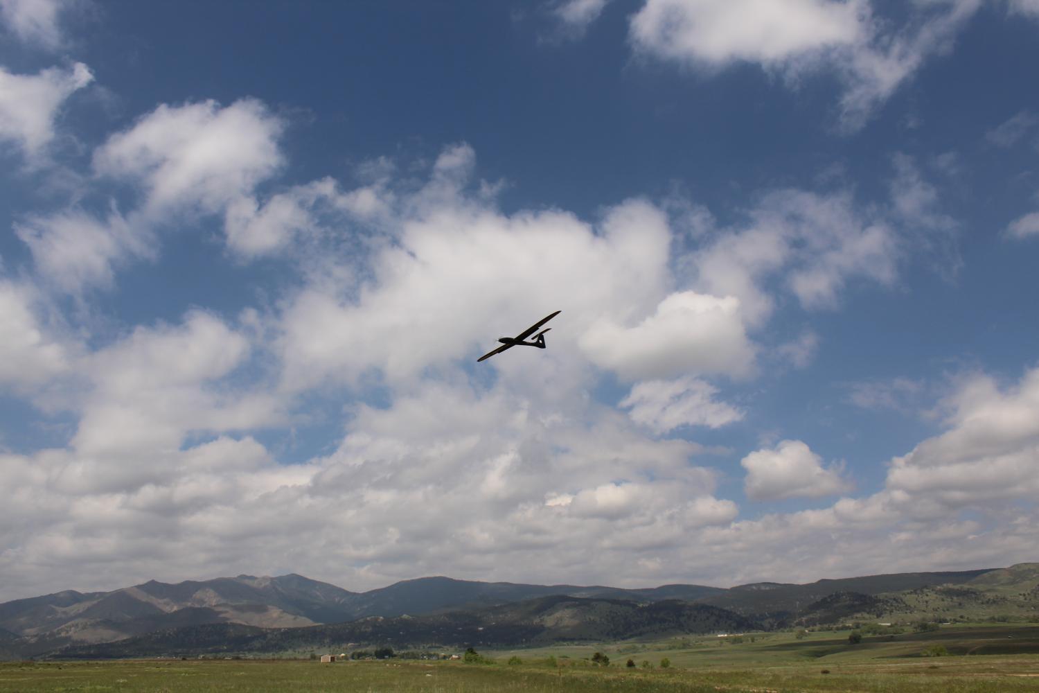 Drone flying