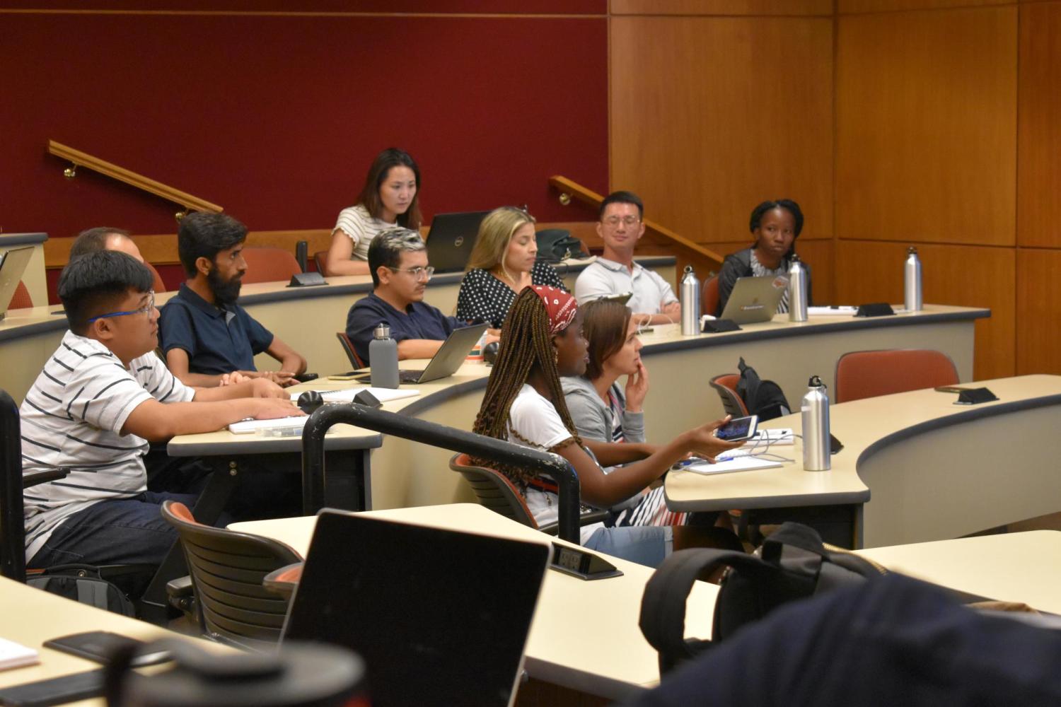 Students in a classroom