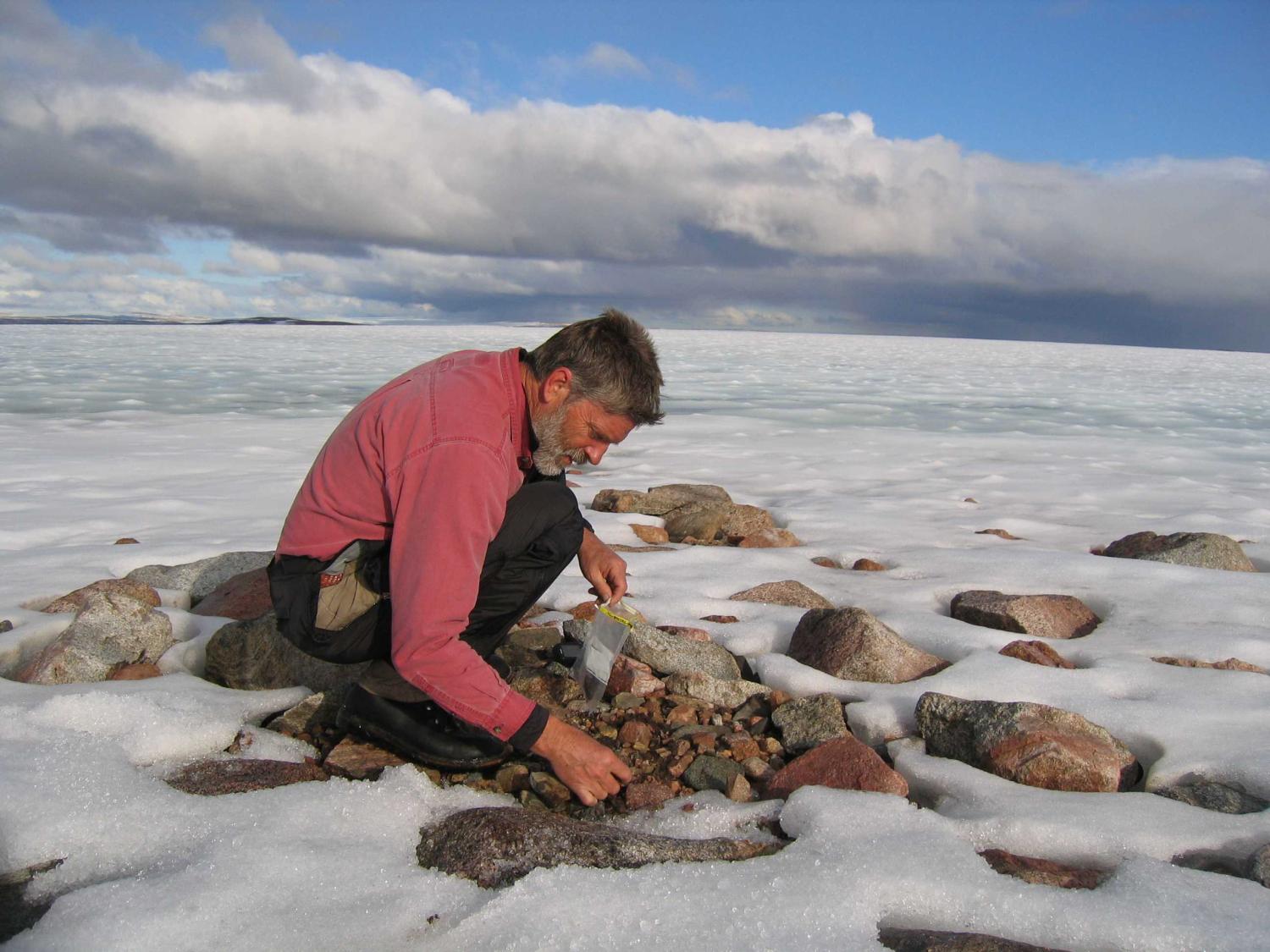 Gifford Miller at Barnes Ice Cap