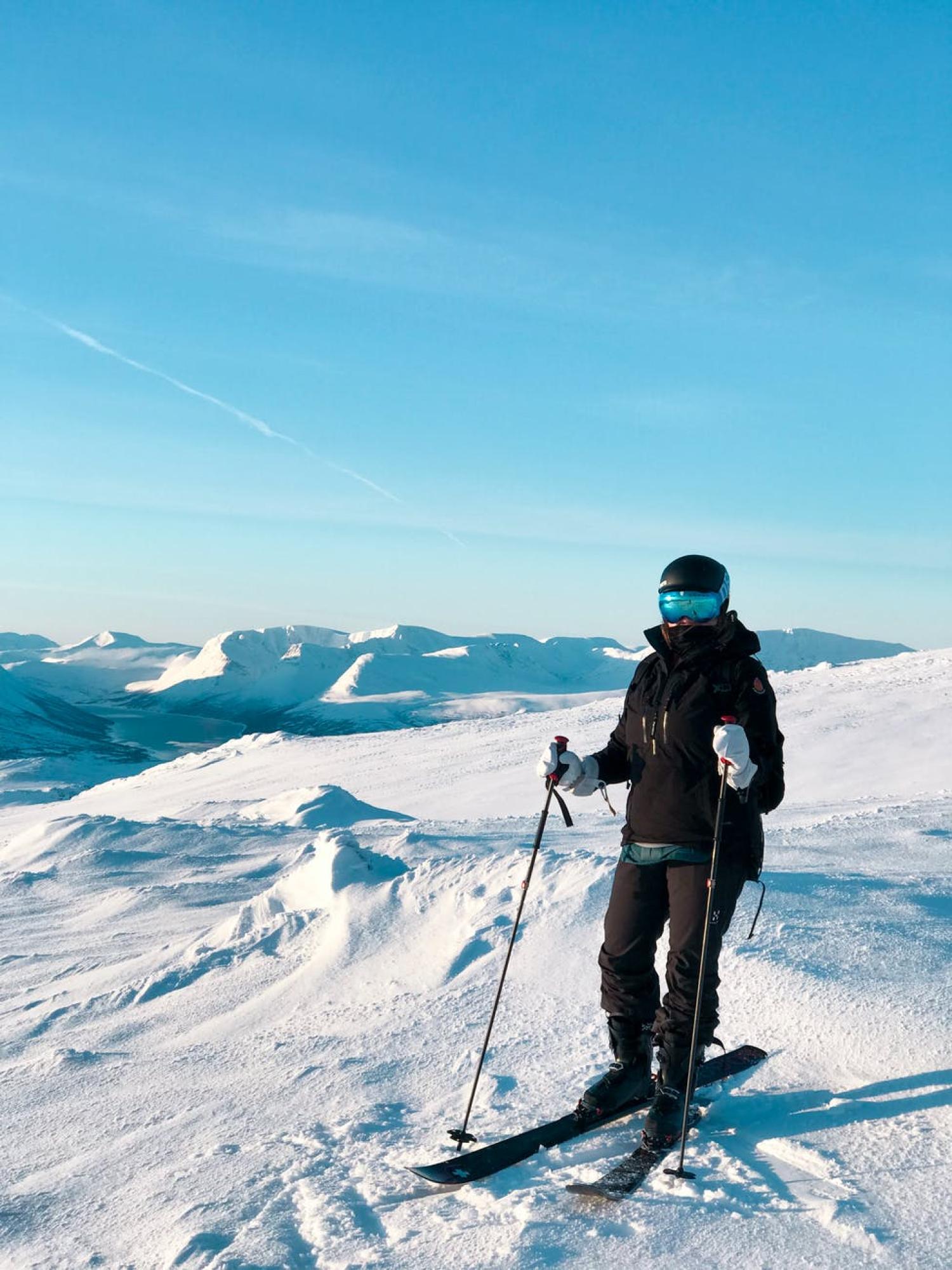 Person skiing