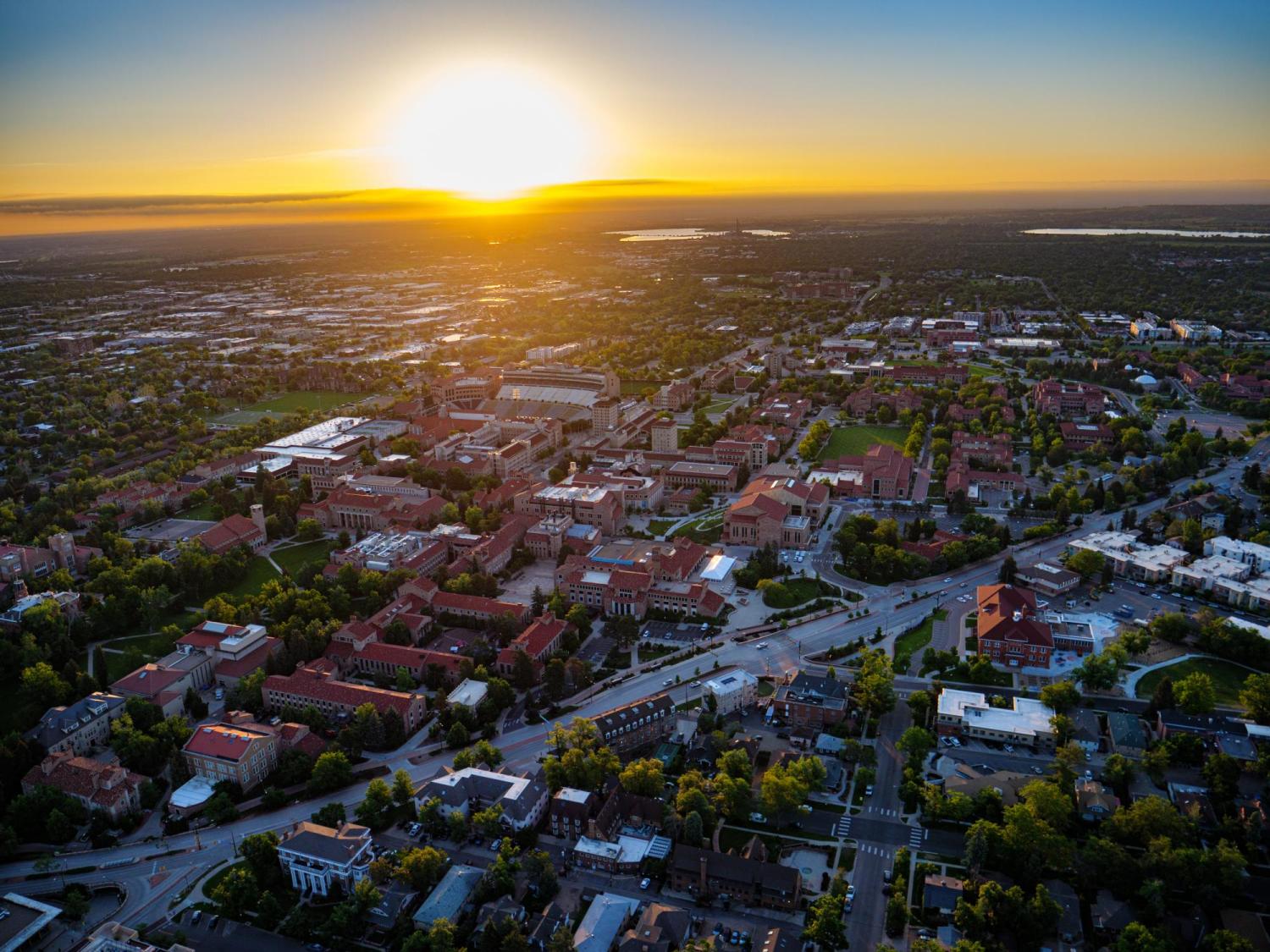 aerial view of Boulder