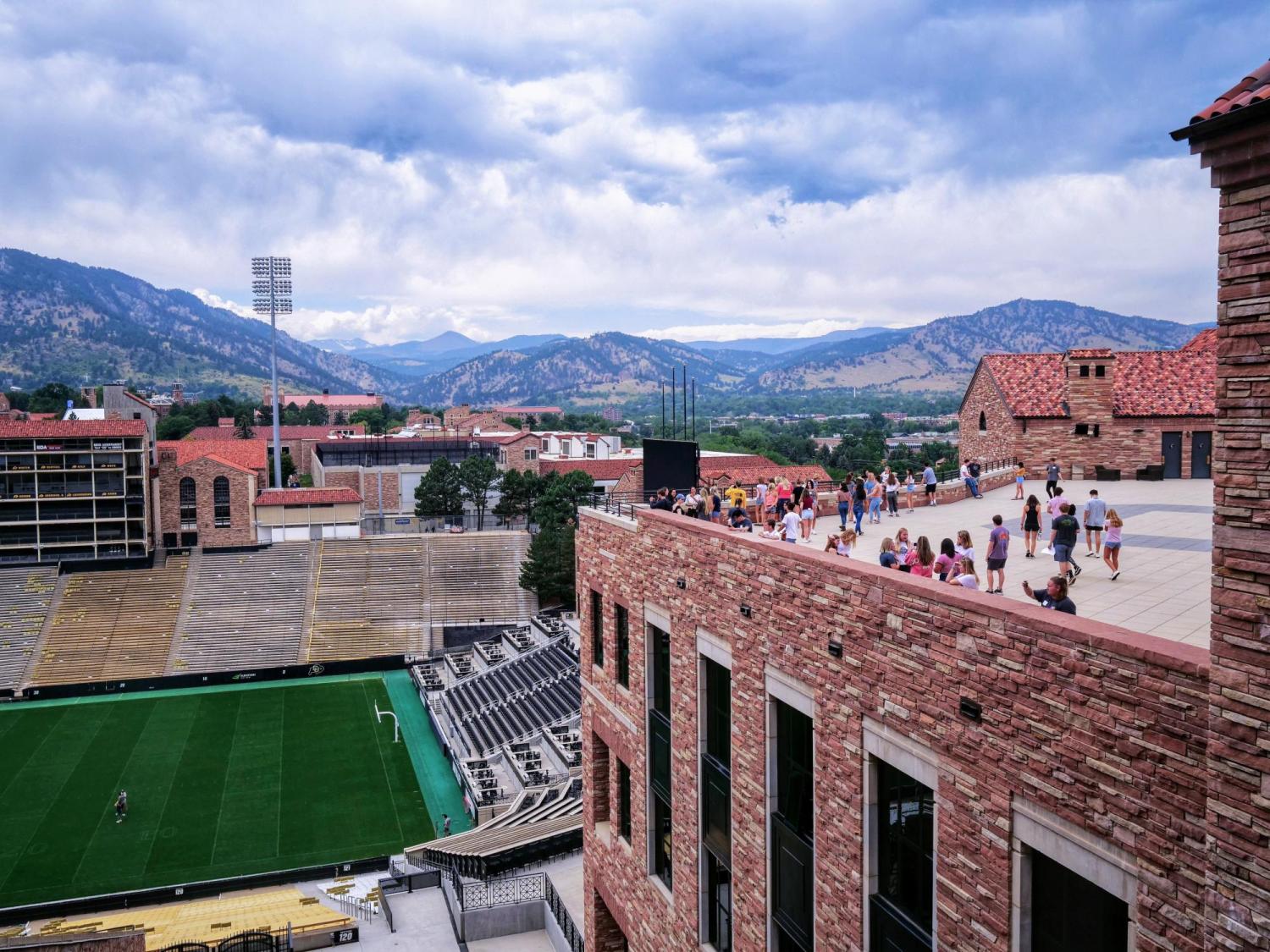 Rooftop view of Folsom Field