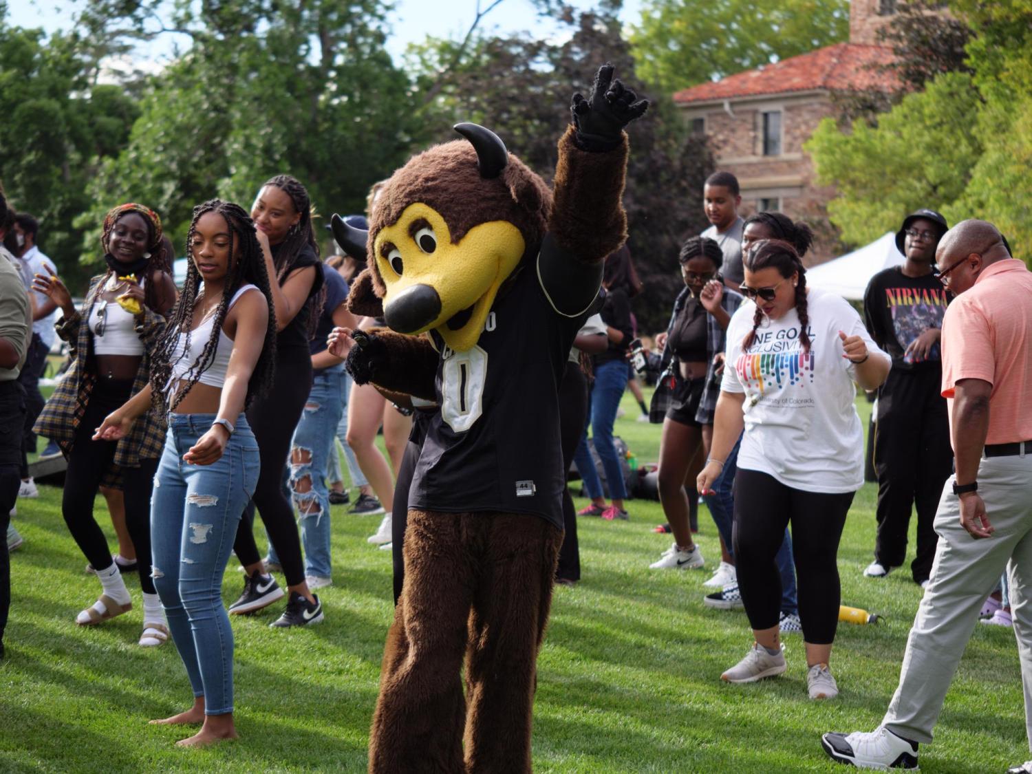 Students and employees gather for the 2021 CUnity event
