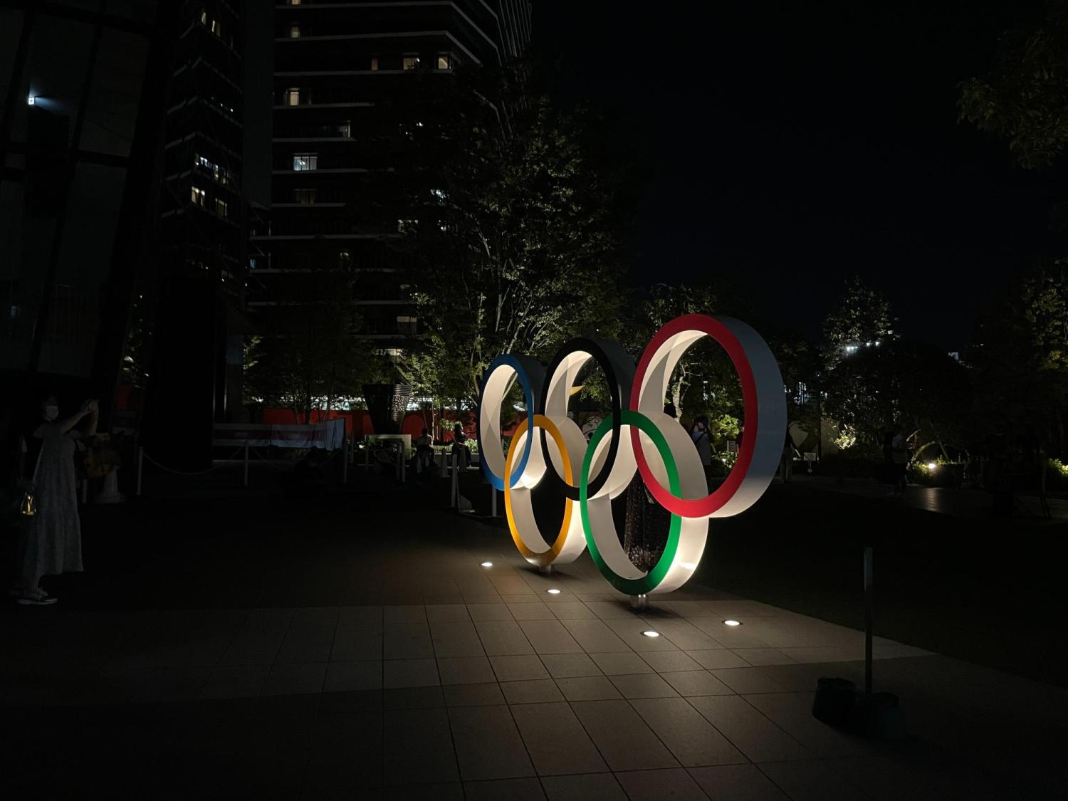 Olympic rings in Tokyo