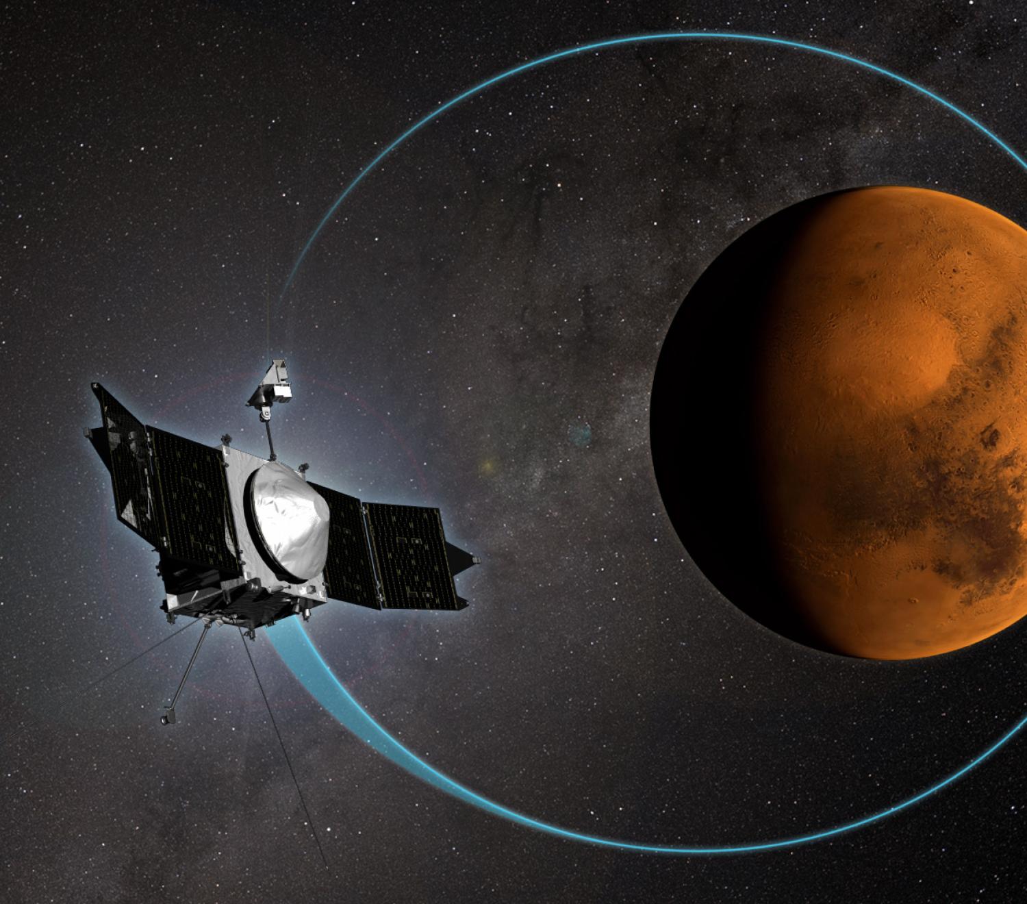 illustration of MAVEN spacecraft