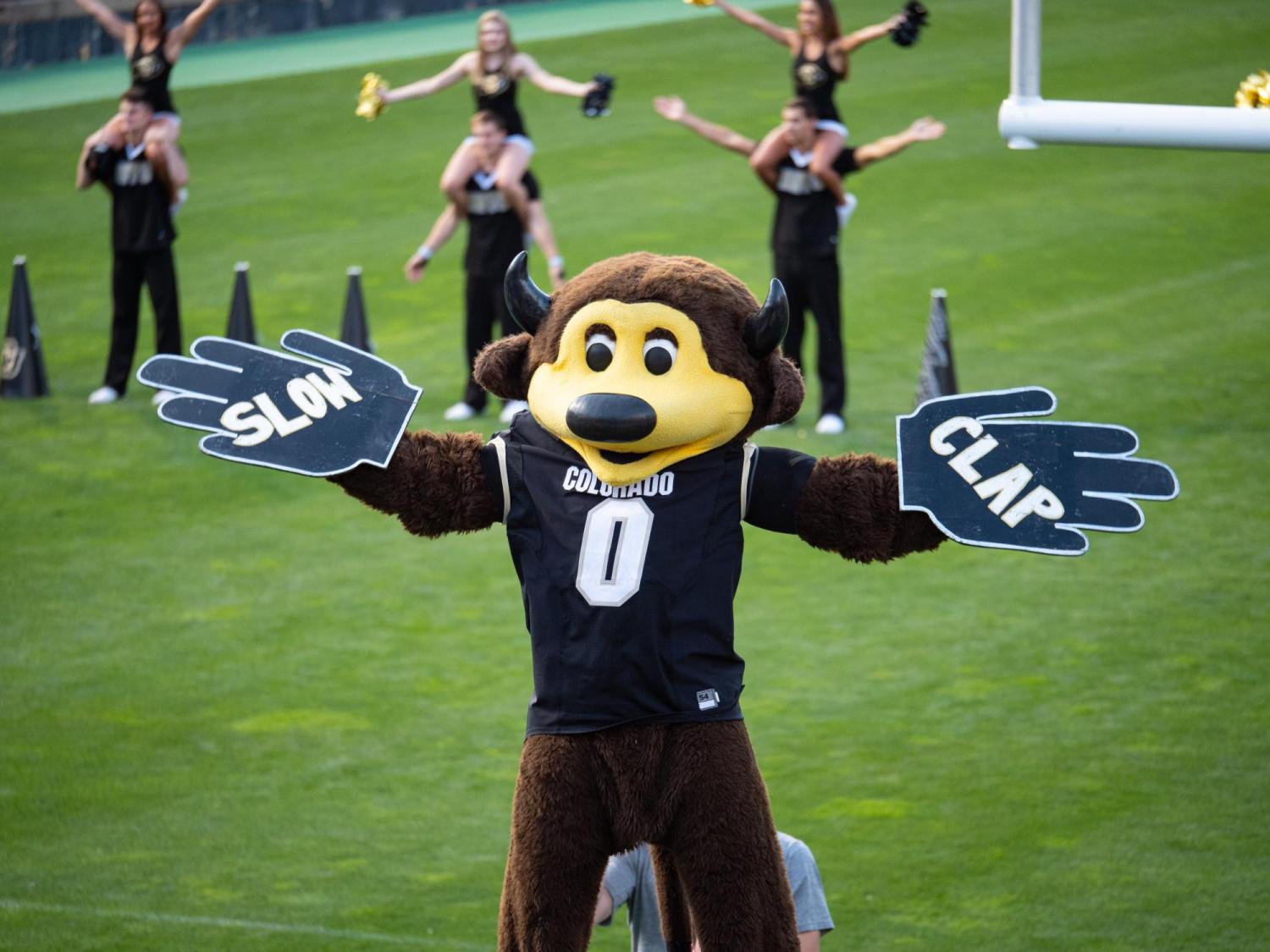 Scenes from the 2019 CU Kickoff at Folsom Field. (Photo by Glenn Asakawa/University of Colorado)