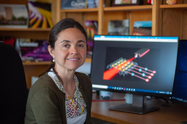 Ana Maria Rey in her office