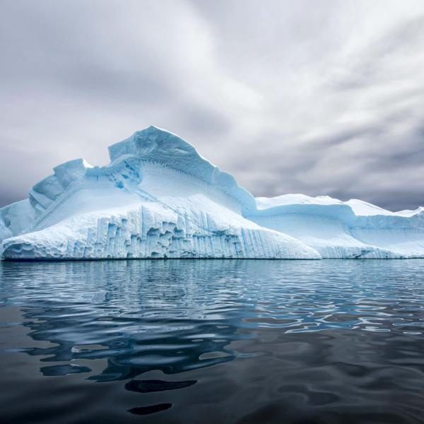 a glacier in Antarctica