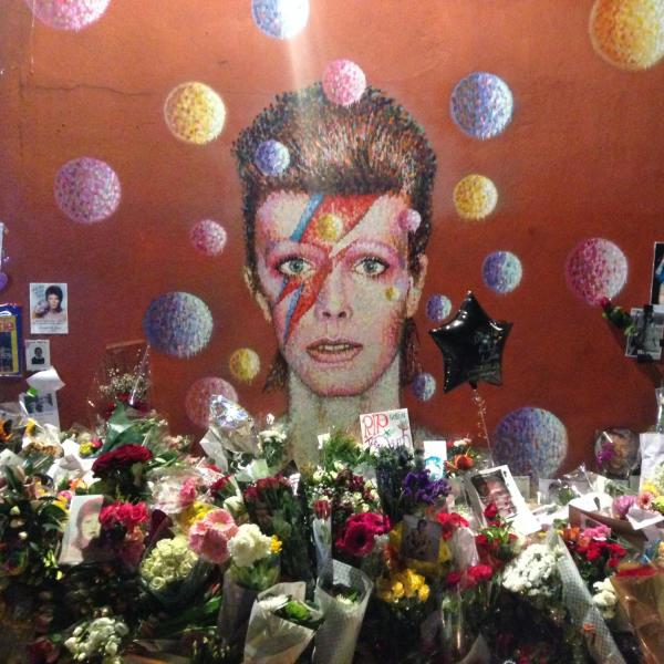 David Bowie memorial in Brixton