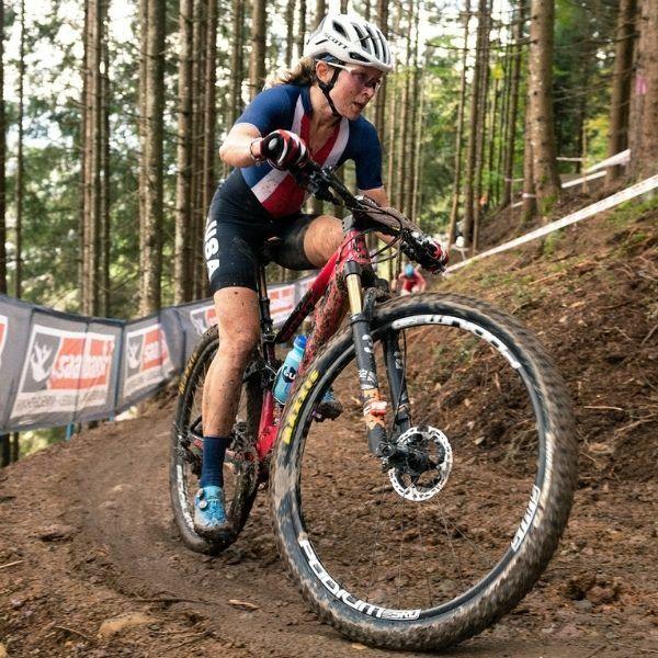 Erin Huck mountain biking in Olympics