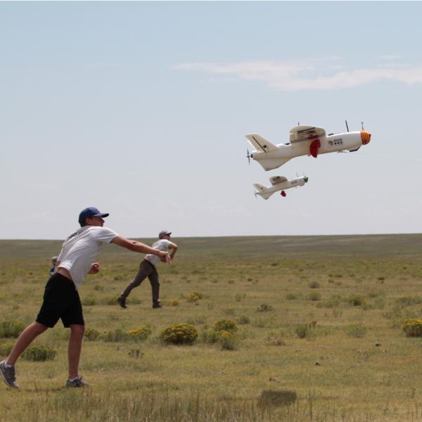 Drones flying at Pawnee National Grassland