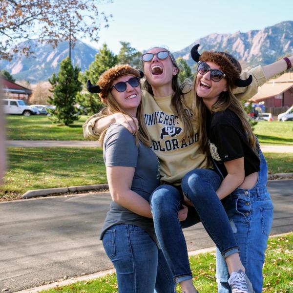 Students, alumni and families celebrated Homecoming weekend on the CU Boulder campus on Saturday, Nov. 9, 2019. (Photo by Glenn Asakawa/University of Colorado)