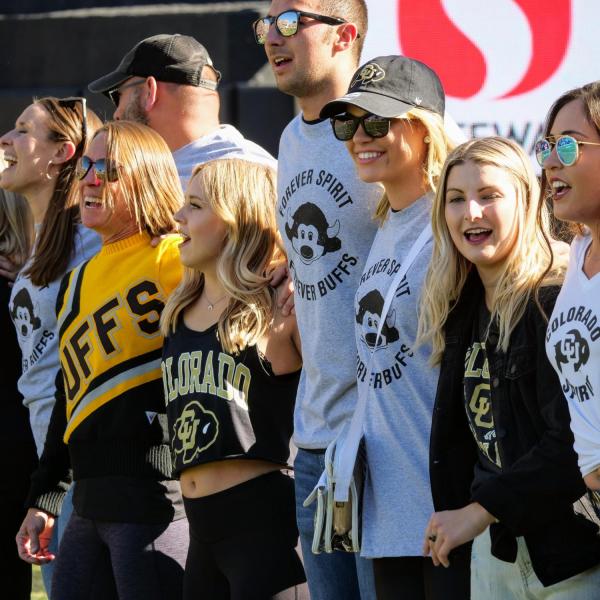 Students, alumni and families celebrated Homecoming weekend on the CU Boulder campus on Saturday, Nov. 9, 2019. (Photo by Glenn Asakawa/University of Colorado)