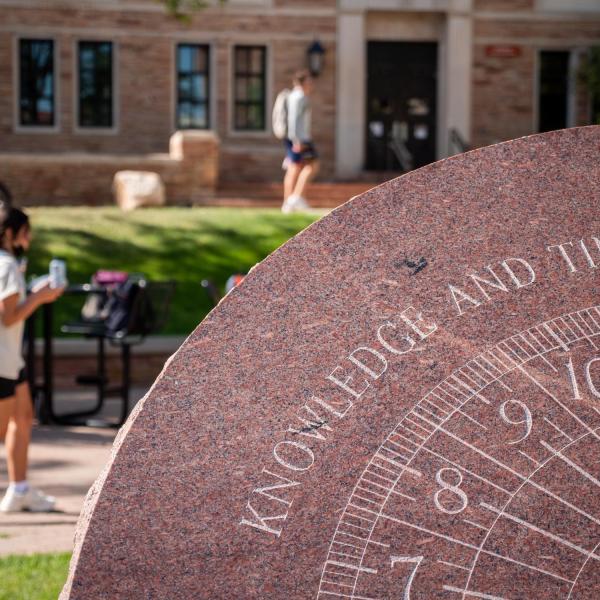 Students make their way to class on the first day of classes for CU Boulder's fall 2021 semester. (Photo by Patrick Campbell/University of Colorado)