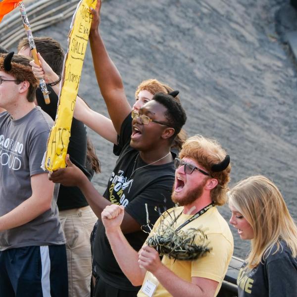 First year students attend 2021 Kickoff and Spirit Night at Folsom Field on Aug. 20, 2021. (Photo by Glenn Asakawa/University of Colorado)