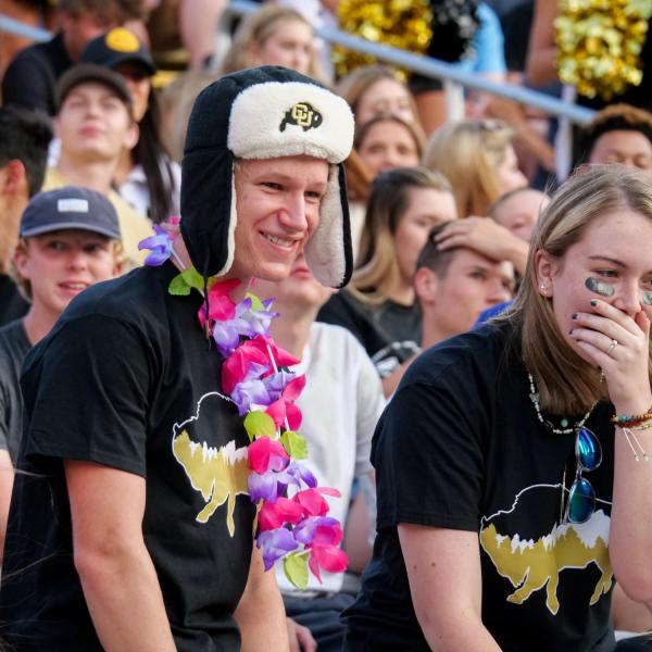 First year students attend 2021 Kickoff and Spirit Night at Folsom Field on Aug. 20, 2021. (Photo by Glenn Asakawa/University of Colorado)