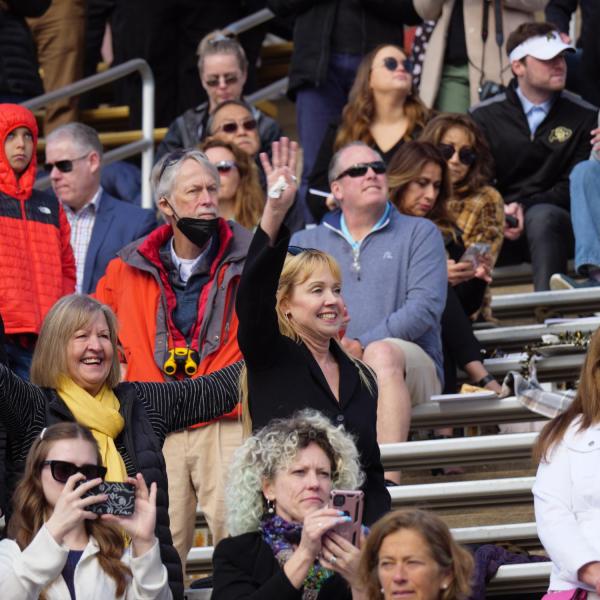 Commencement procession from Norlin Quad to Folsom Stadium