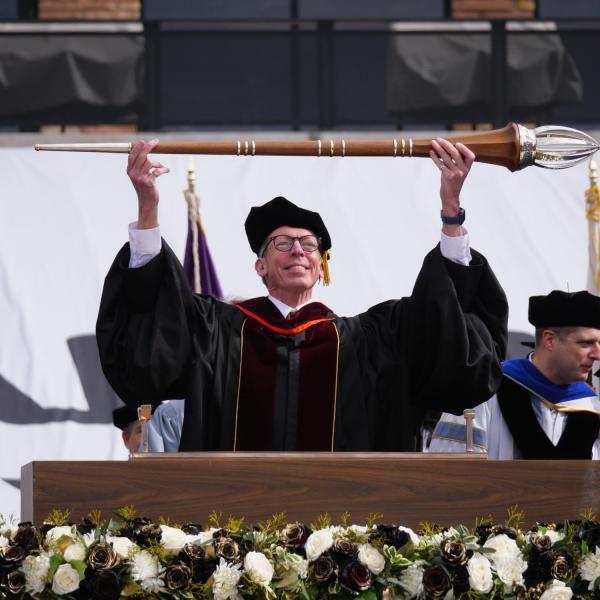 Commencement marshal Bud Coleman