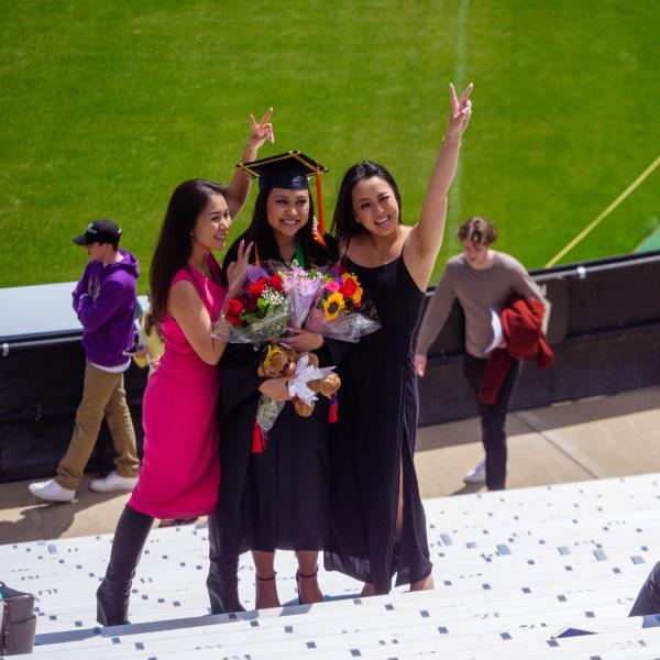 Students, parents, families, faculty, staff, guests and leadership celebrate their accomplishments at the commencement ceremony