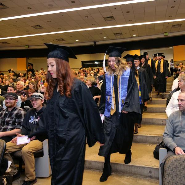Graduates enter the Integrative Physiology recognition ceremony