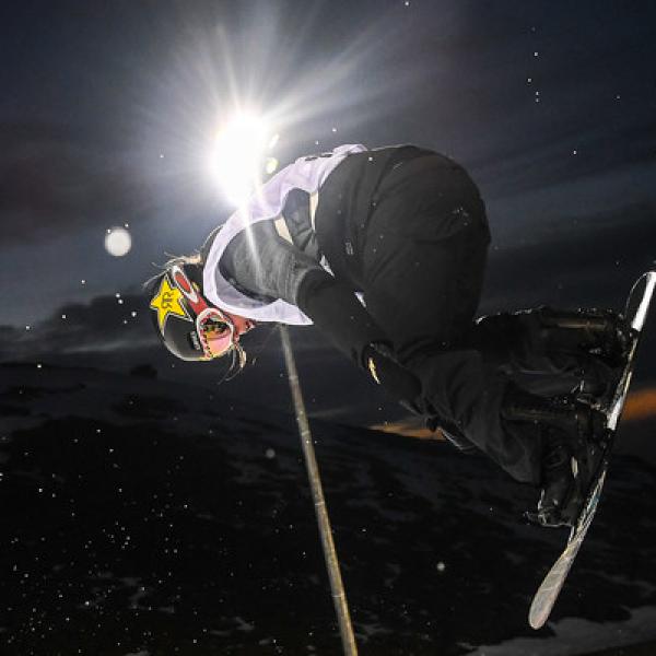 U.S. snowboarder Arielle Gold, 2018 bronze medalist in the halfpipe