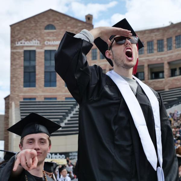 Students, parents, families, faculty, staff, guests and leadership celebrate their accomplishments at the commencement ceremony