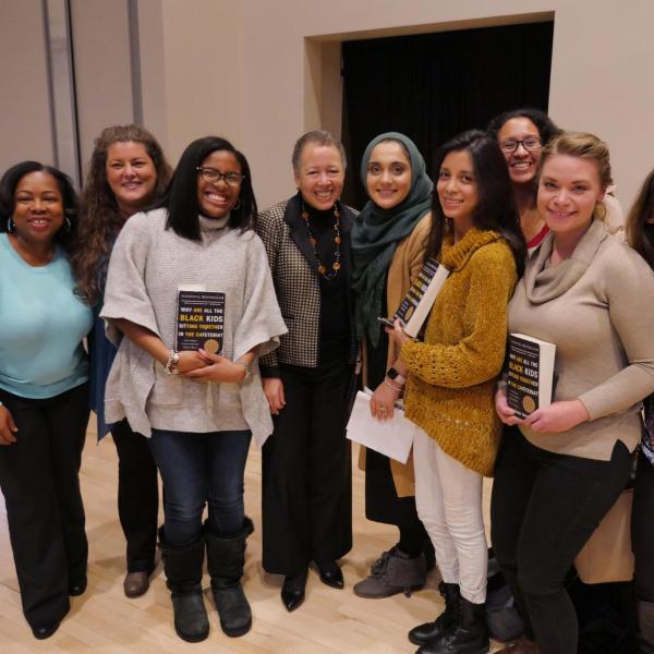 Beverly Tatum poses with fans during the Diversity and Inclusion Summit. Photo by Casey A. Cass.