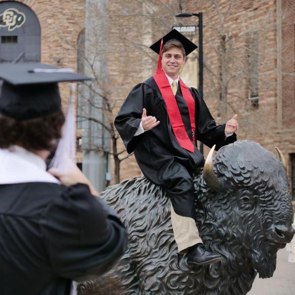 2021 Graduation Appreciation Days photo-ops in and around Folsom Field at CU Boulder. (Photo by Casey A. Cass/University of Colorado)