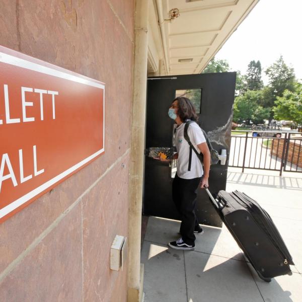 The 2021 Fall Move-In week at CU Boulder. (Photo by Casey A. Cass/University of Colorado)