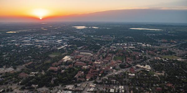 2018 Aerials over CU Boulder and surrounding Boulder area.  (Photo by Glenn Asakawa/University of Colorado)