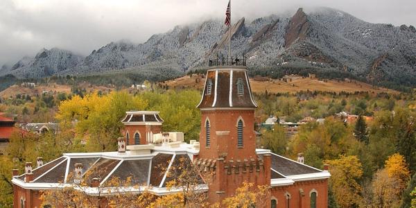 Old Main in winter