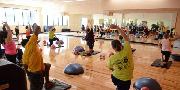 Fitness class at the Recreation Center