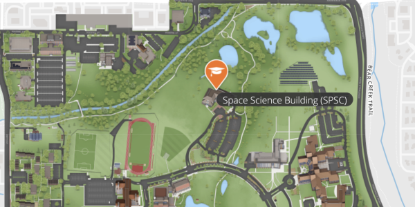 Map of CU Boulder's East Campus.