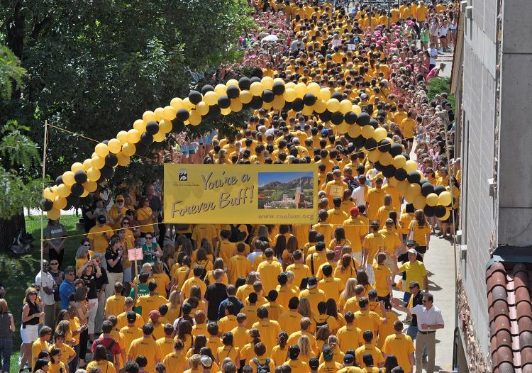 Parade of students