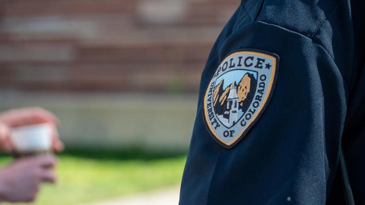 Patch on the arm of a police officer's uniform