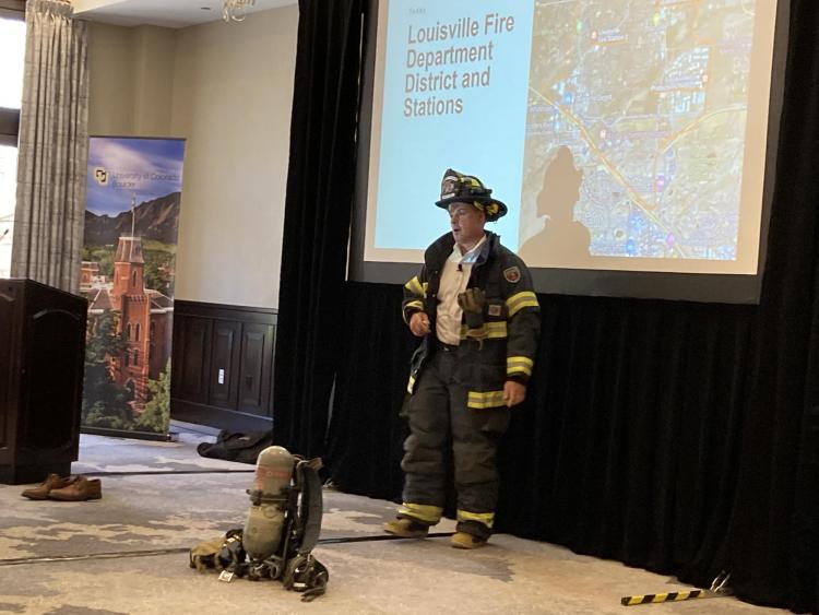 Ryan Chreist, CU employee and volunteer fire fighter