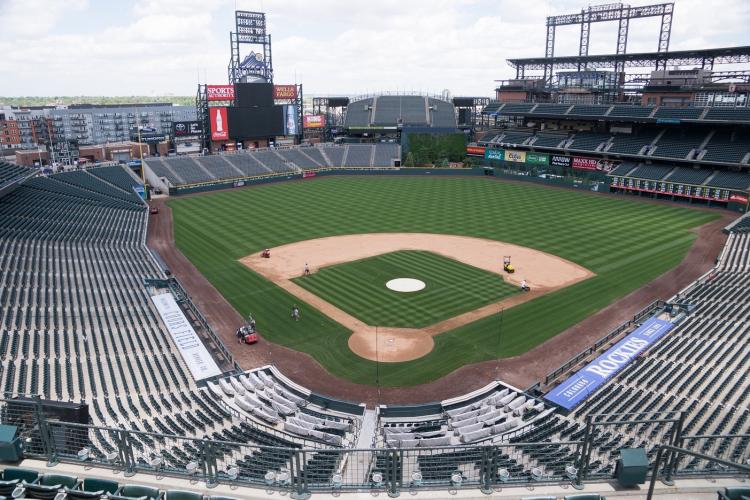 Stock photo of Coors Field in Denver.