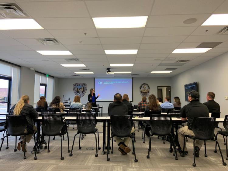 CUPD officers in a training session