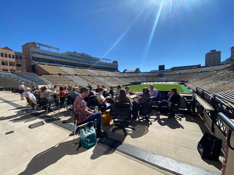Lunch with a scientist at Folsom Field