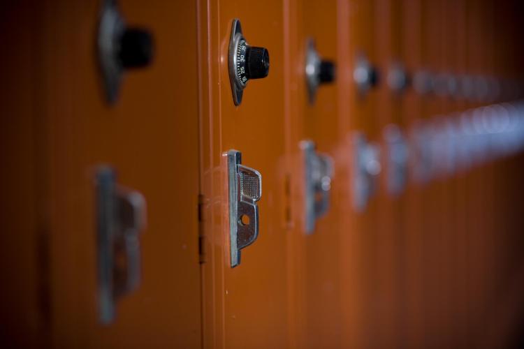 Photo of lockers.