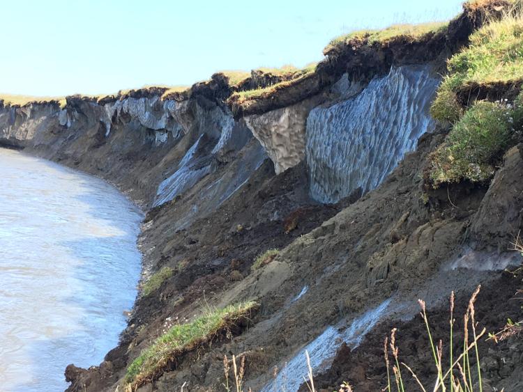 Permafrost bluffs