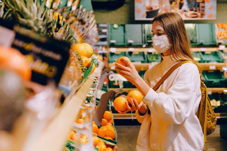 woman at the grocery store