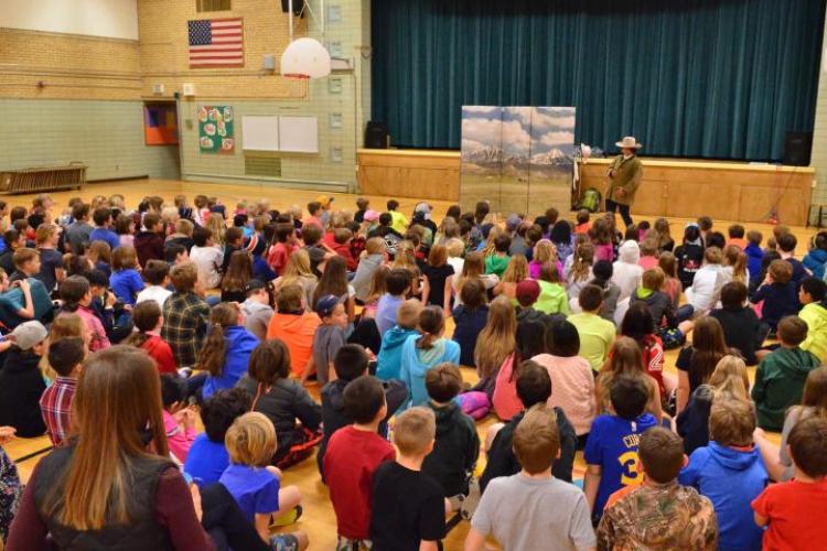 Audience of anti-bullying program at Douglas Elementary schools 